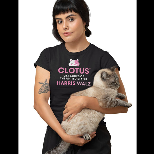 CLOTUS: HARRIS/WALTZ Women's Black Tee