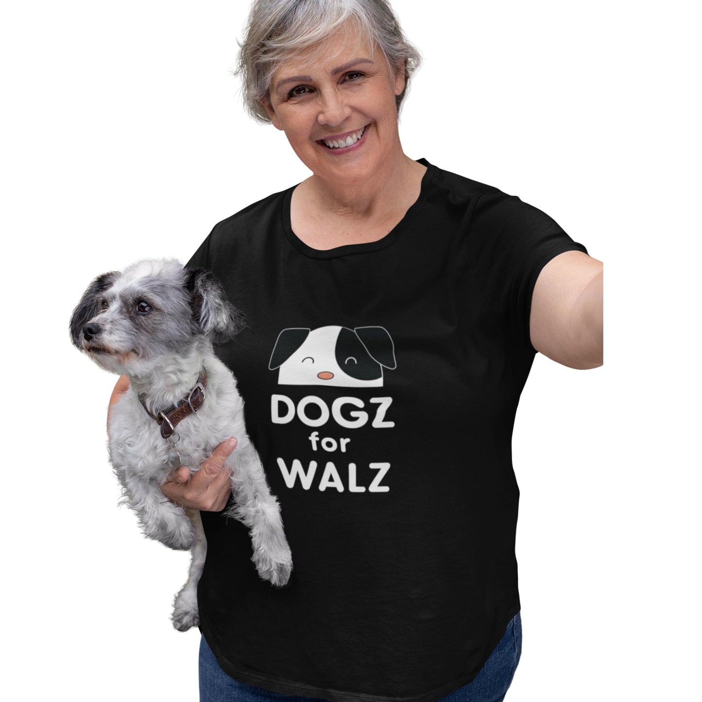 DOGZ FOR WALZ women's black tee